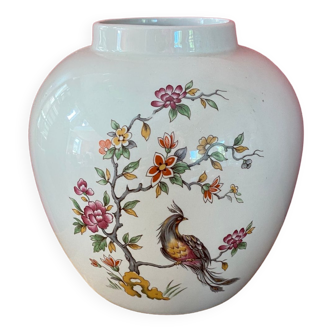 vase vintage Burleigh Ironstone Birds of paradise