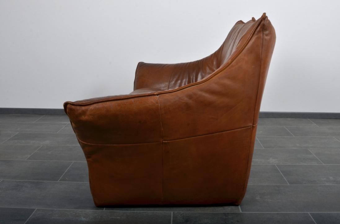 Denver 2-seater leather sofa by Gerard van den Berg for Montis 1970