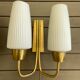 Paire d’appliques murale mid-century vintage 60s