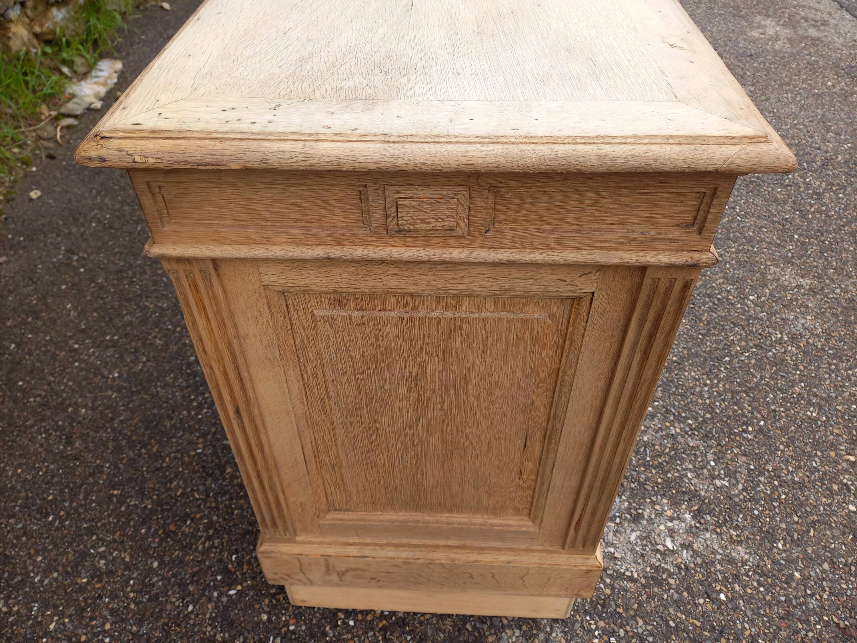 Antique oak shop counter