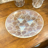 Opalescent glass cup "Les noisettes" Art Deco, André Delatte