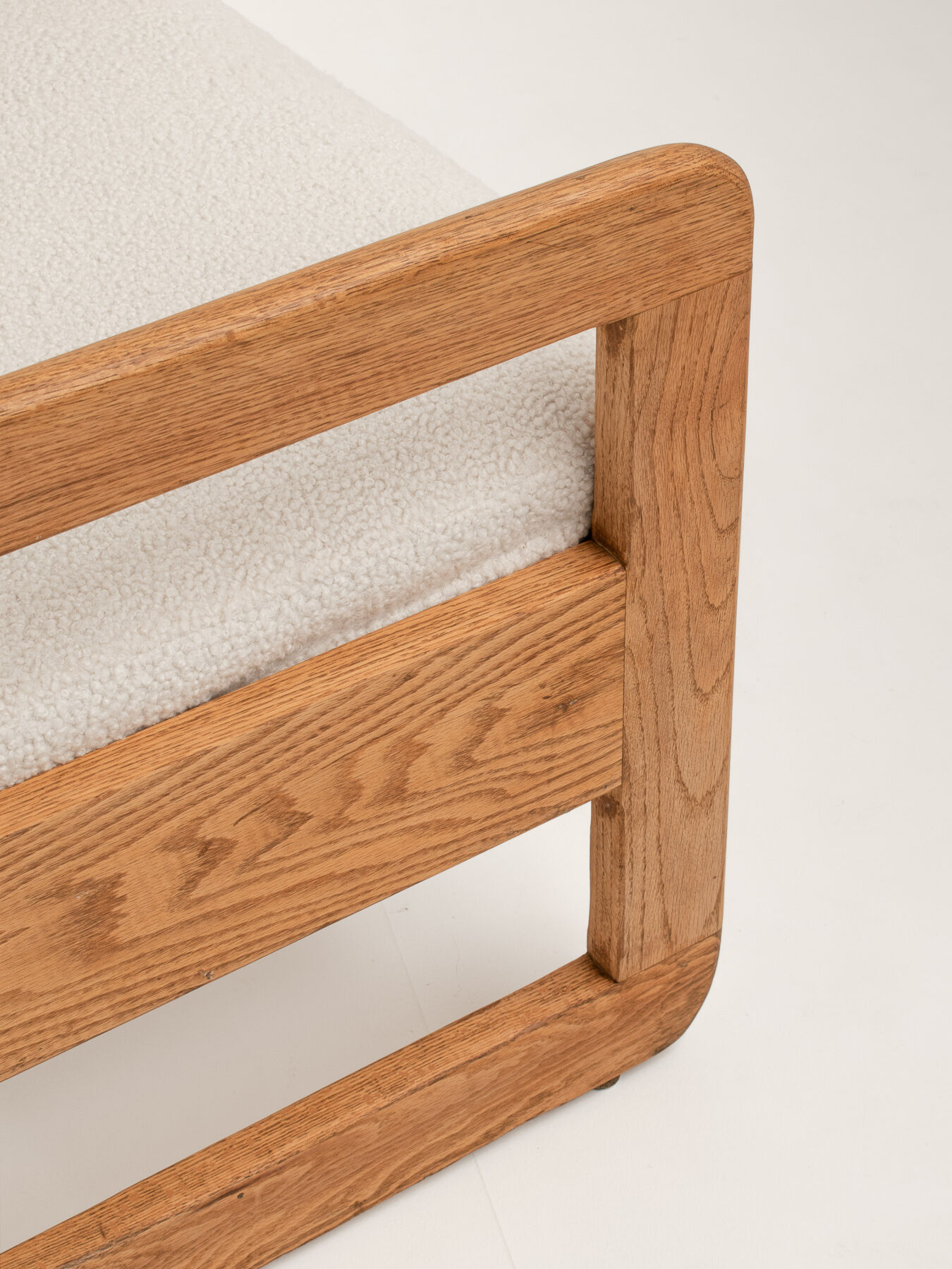 Pair of Thonet Armchairs in Bouclé