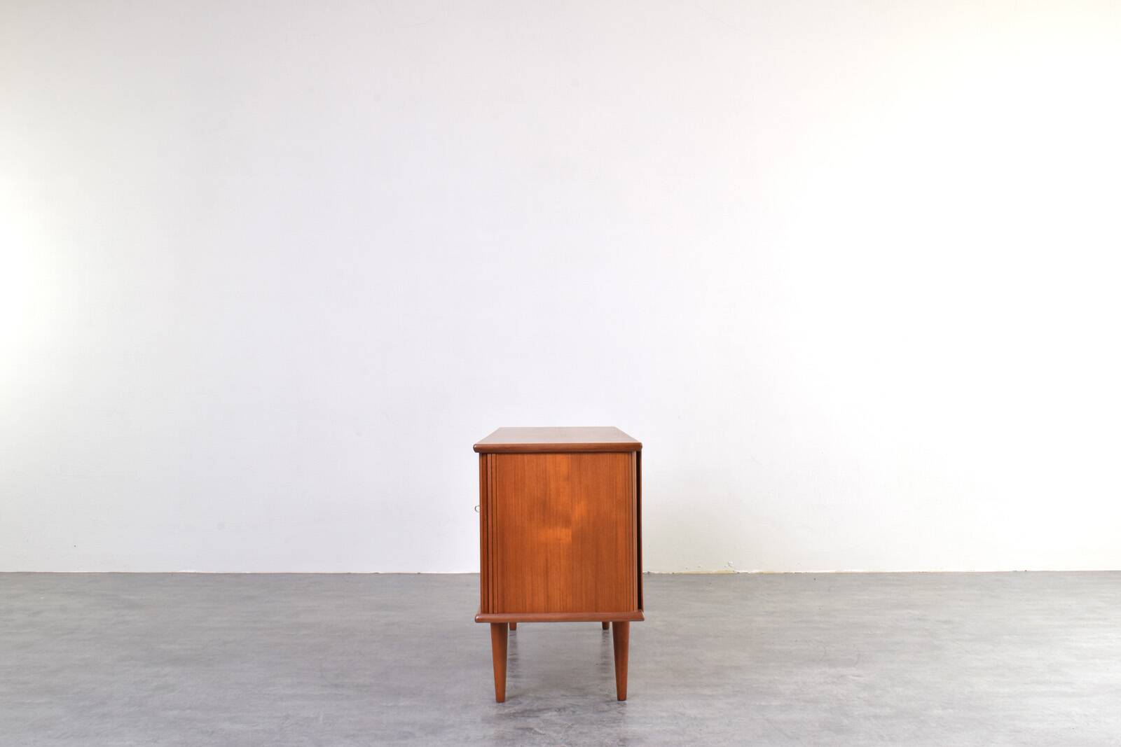 Mid-Century Danish Teak Tambour Sideboard, 1960s