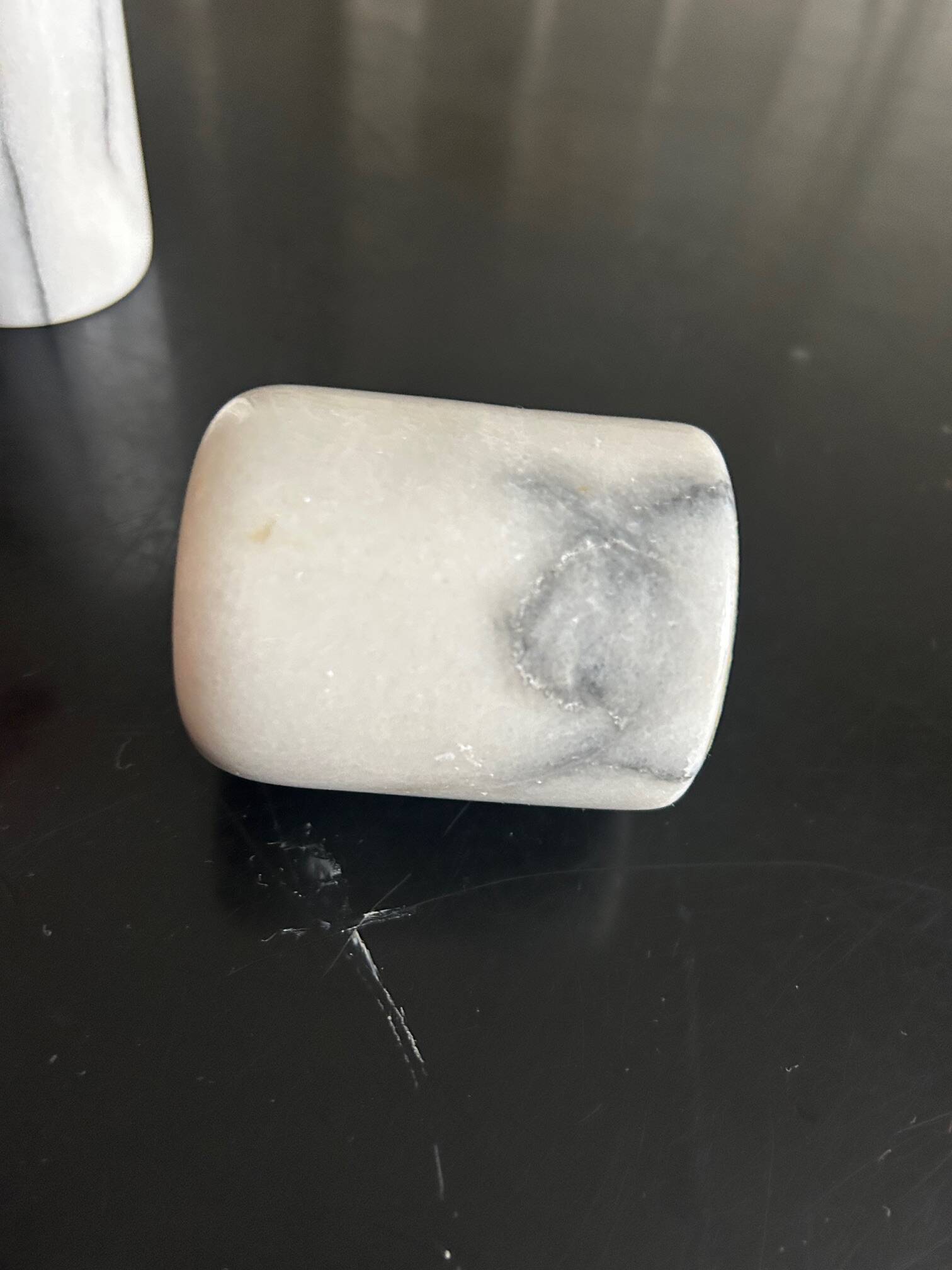 pair of marble candlesticks