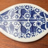 Mid-century porcelain fish wall plate from Porsgrund, Norway, 1960s.