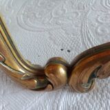 Pozzi paris - small old bronze mirror 19th century rococo style