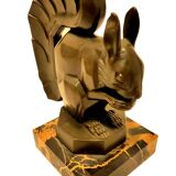 Serre-livres en bronze Max Le Verrier 1925