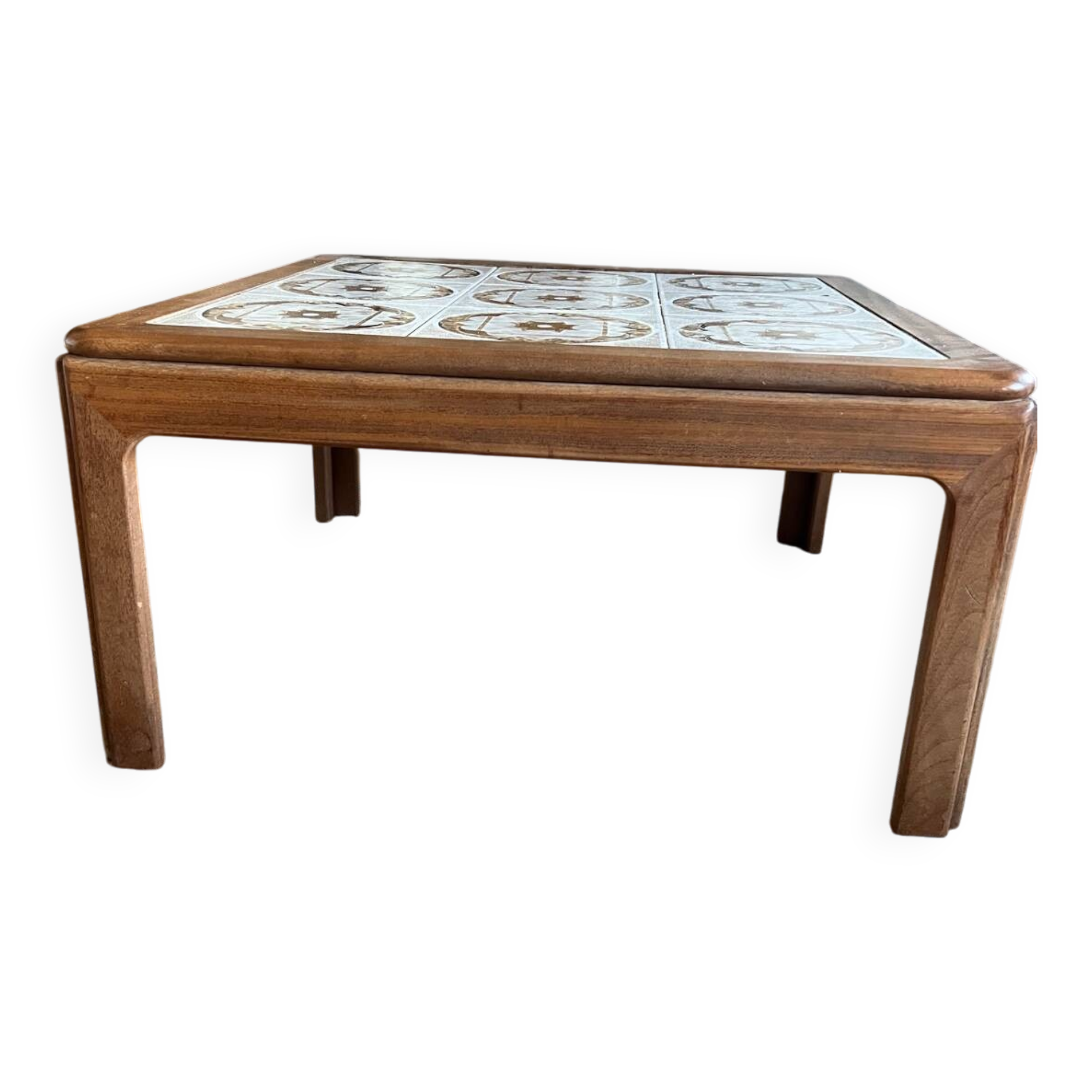 Vintage G-plan ceramic and teak table
