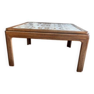 Table vintage G-plan céramique et teck