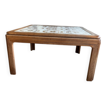 Table vintage G-plan céramique et teck