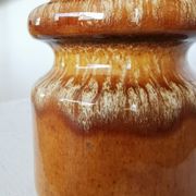 Vase vintage en céramique : poterie ouest-allemande des années 1970