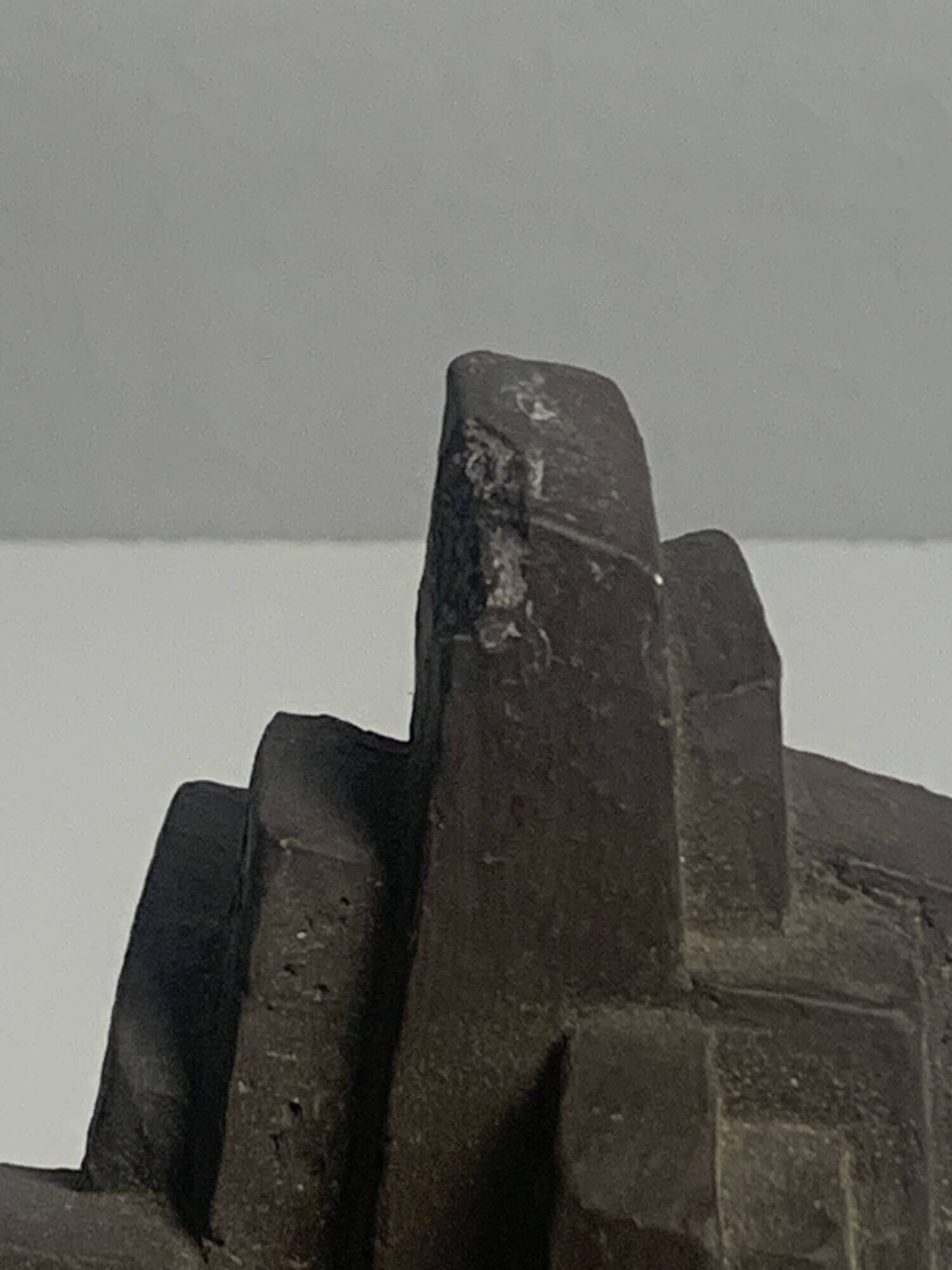 Pair of Dutch brutalist cast stone concrete abstract sculptures, ca 1960s