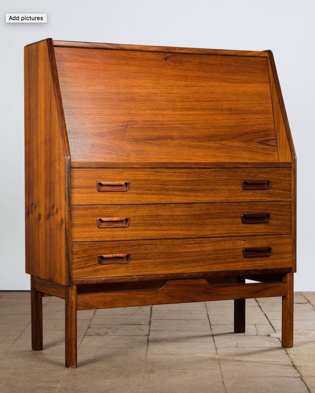 Mid-century Danish rosewood Secretaire from us, 1960 s