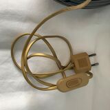 Black opaline ball lamp foot France art deco