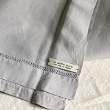 Antique sheet in pure linen yarn dyed in rain gray