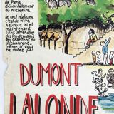 Poster of ecologist candidates René DUMONT / Brice LALONDE with Friends of the Earth in Paris 1976