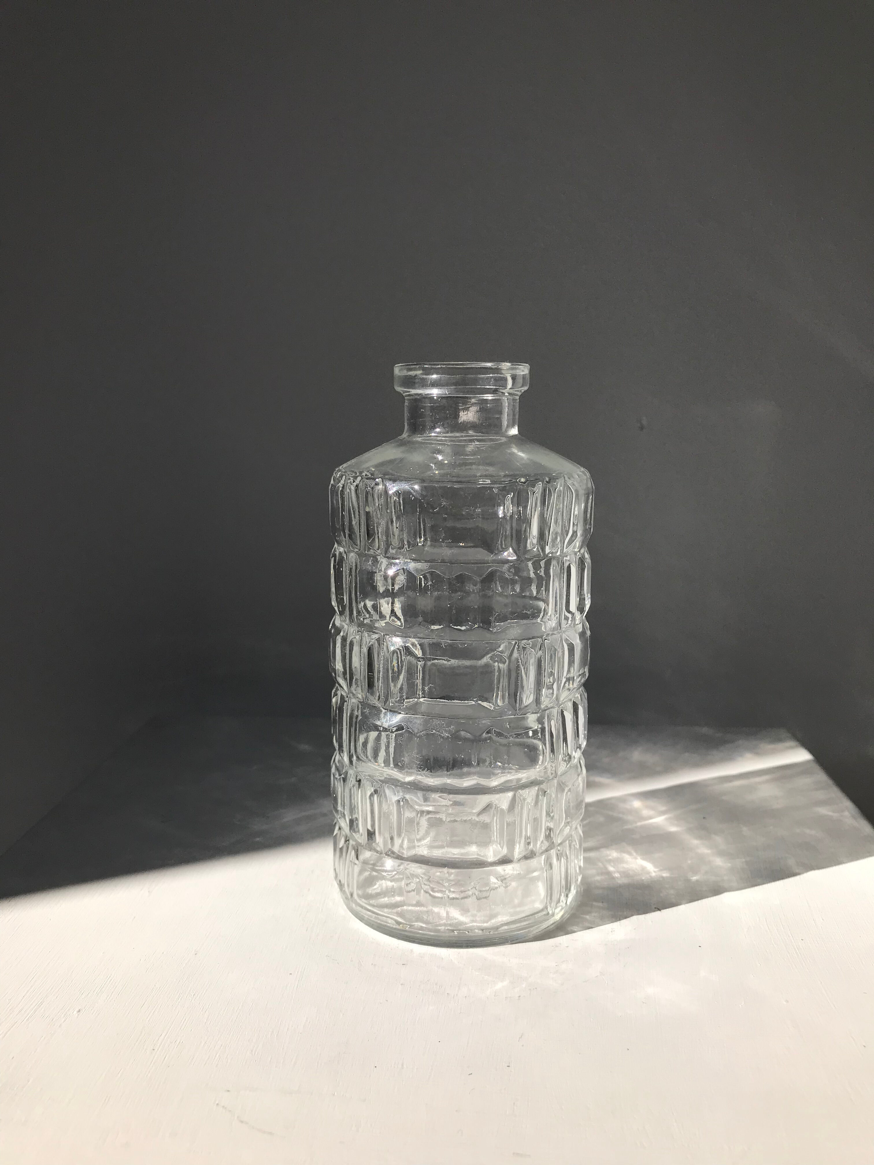 Vintage whisky decanter in glass