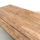 Large brutalist farmhouse table in solid oak from the 1950s.