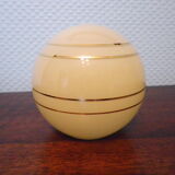 Art deco table lamp 1920/1940, marble, opaline, regulated swan