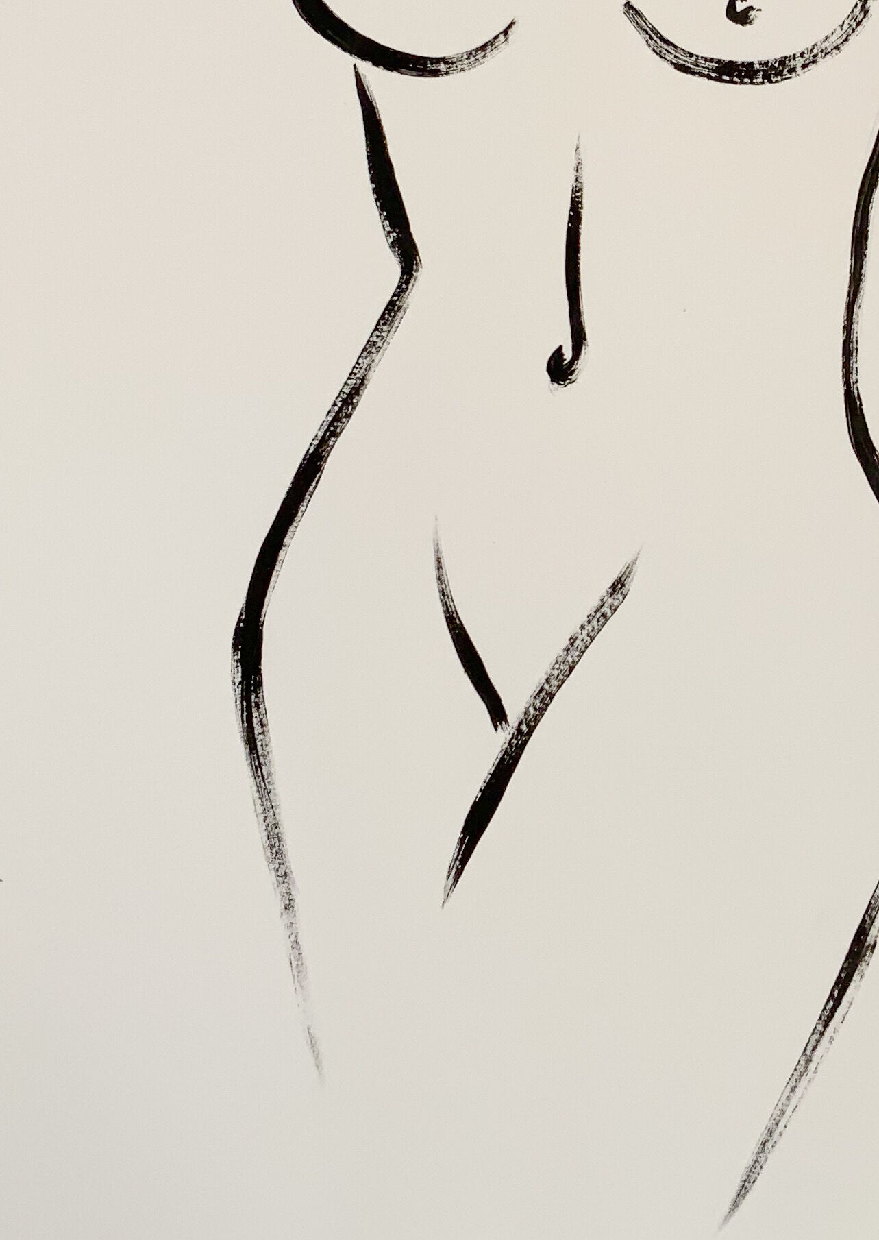 Zia original acrylic female figure painting