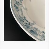 Blue and white compotier floral pattern