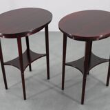 1930s pair of restored Thonet side tables No. 206, Czechoslovakia