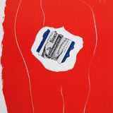 Robert motherwell: red composition - original lithograph