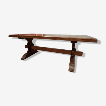 Solid wood monastery table