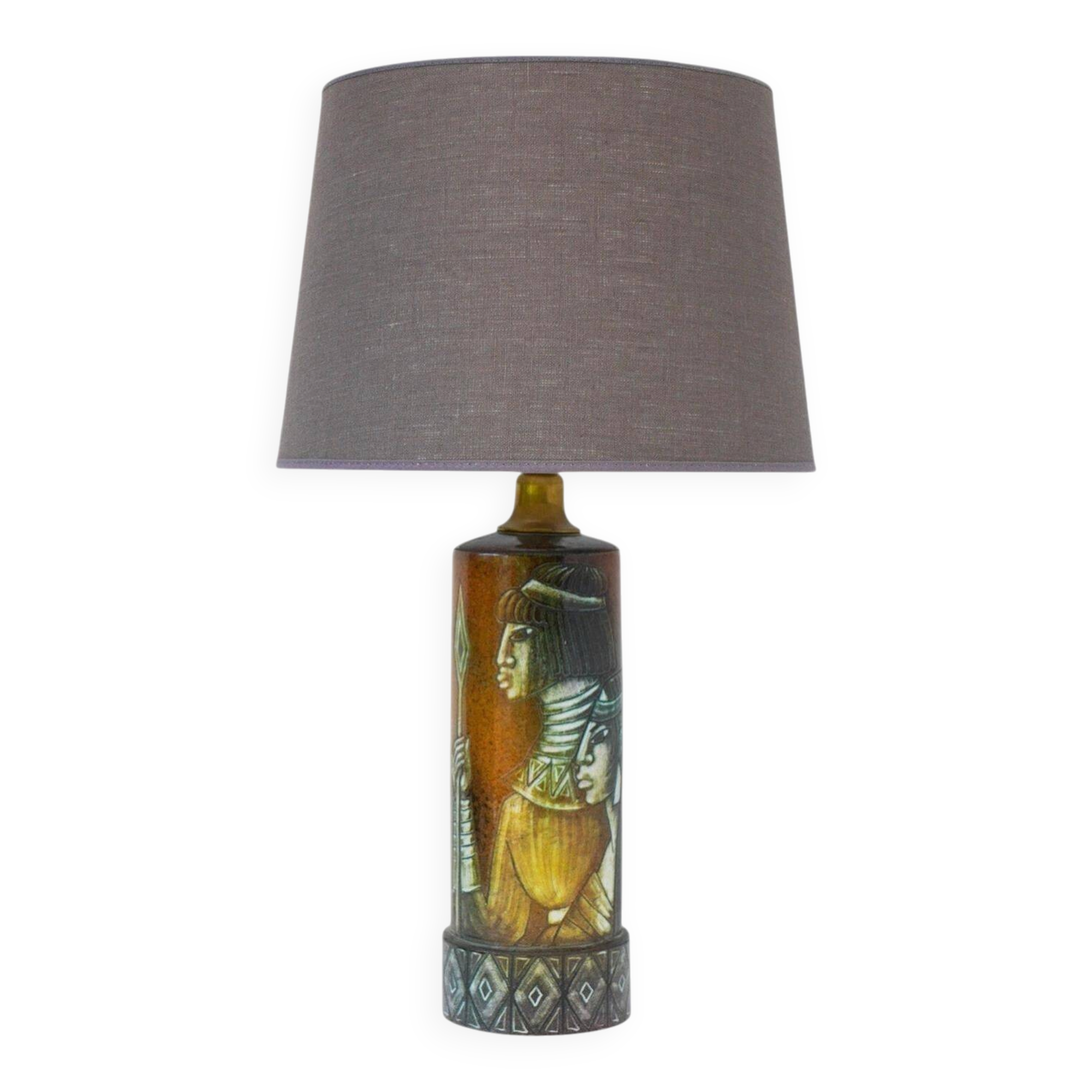 Sculptural table lamp in ceramic, designed by Bonnie Rehnqvist, Sweden, 1972