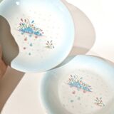 3 assiettes Primula décor Myosotis