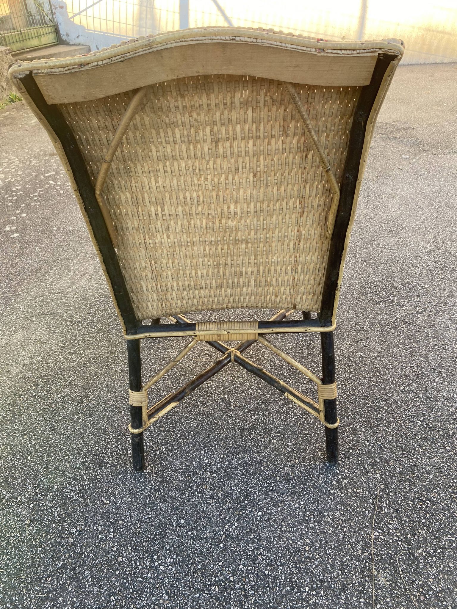 Fauteuil en osier