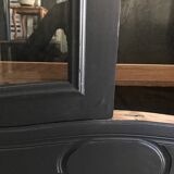 Black and wood window