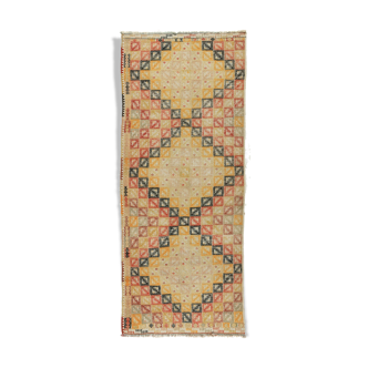 Tapis kilim anatolien fait à la main 238 cm x 92 cm