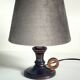 Lampe bougeoir bois vintage