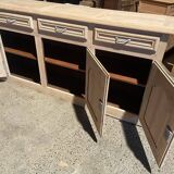 Raw wood sideboard