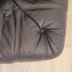 Corner sofa Togo black leather