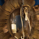 Wall light or sun ceiling with a foliage motif, in a Florentine style