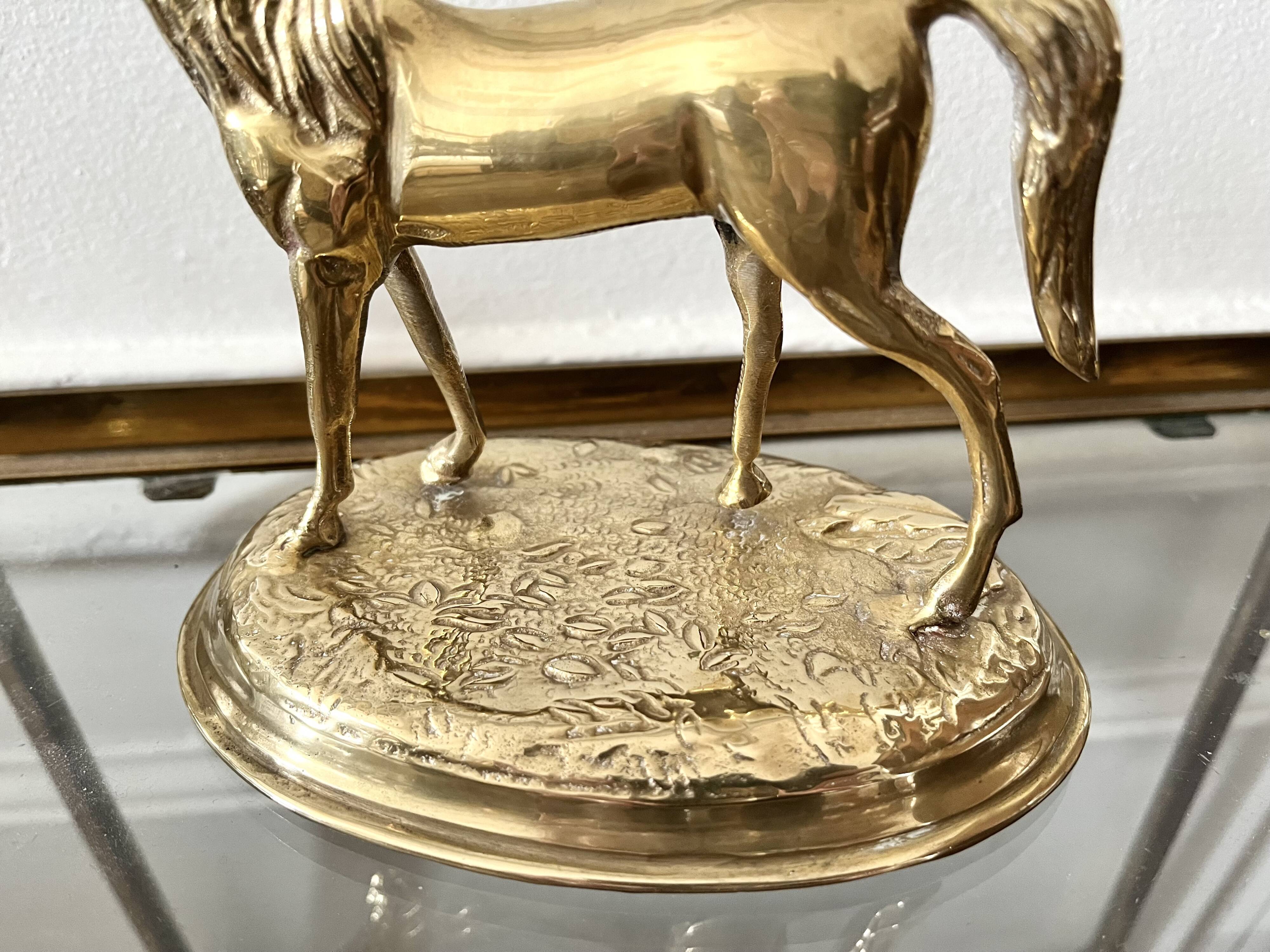 Brass horse