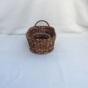 Two-handled wicker basket