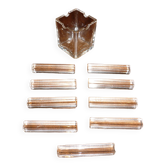 Square pot with glass knife holder