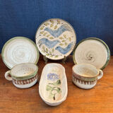 Set of 6 ceramics by the renowned artist Albert Thiry.