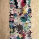 Colorful Boucherouite Berber rug - 68 x 183 cm