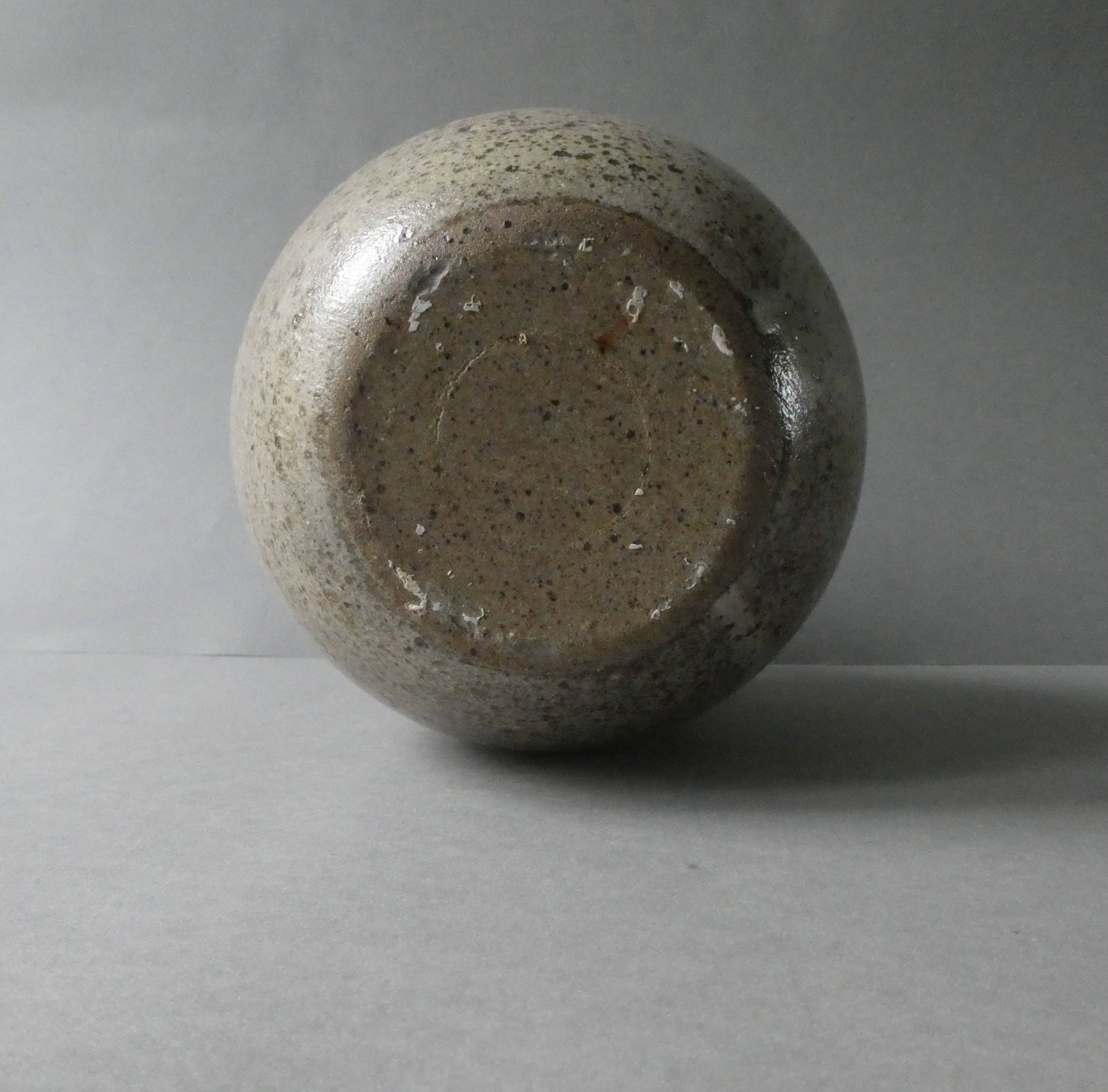 Stoneware pitcher vase with a very thin neck, circa 1970