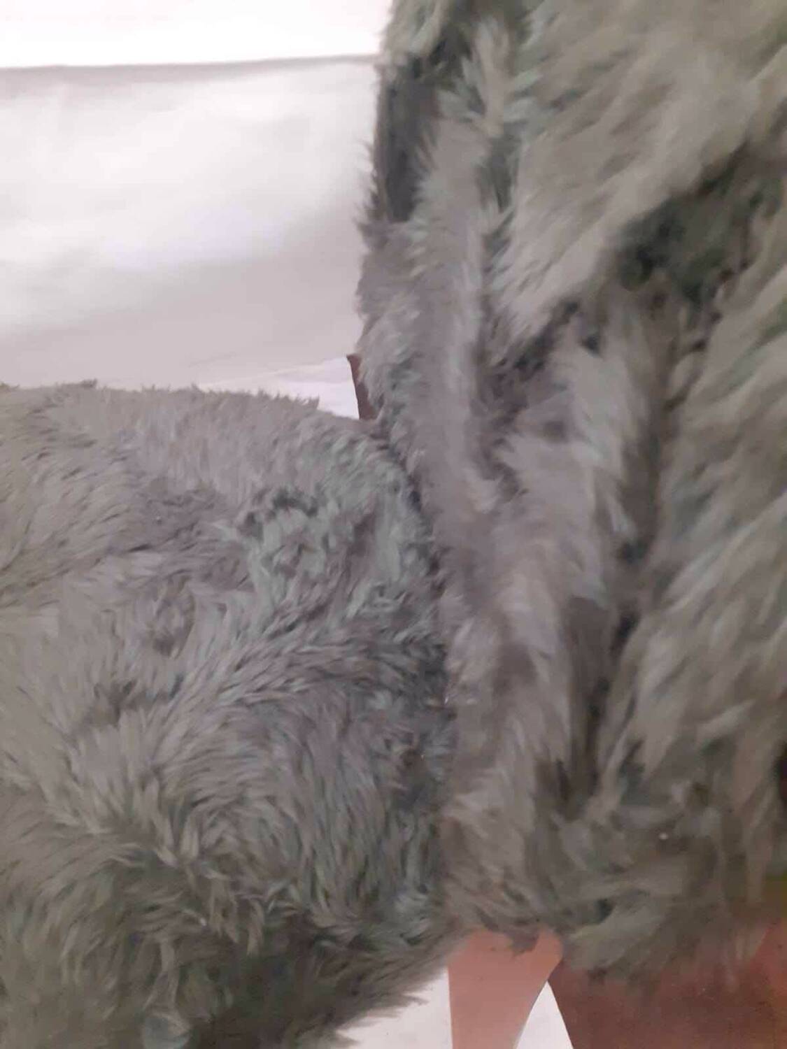 Pair of vintage furry chairs