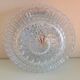 Plafonnier rond en verre bullé années 60-70