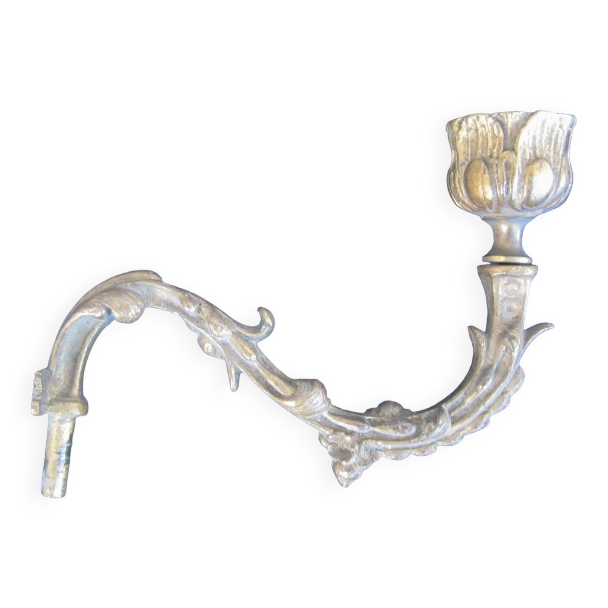 Antique bronze candle holder, wall lamp for piano