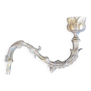 Bougeoir ancien en bronze, applique pour piano
