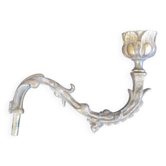 Antique bronze candle holder, wall lamp for piano