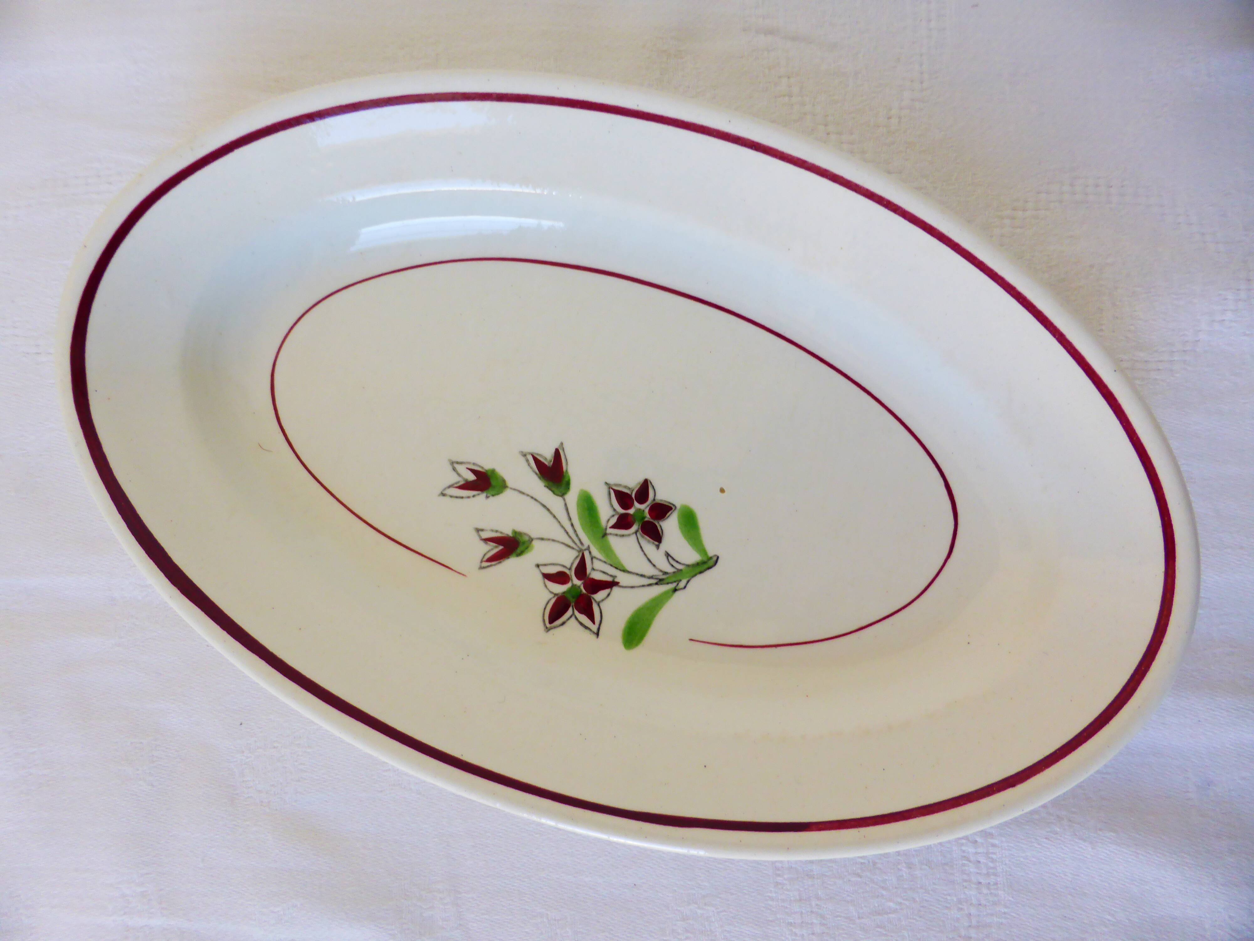 Vintage porcelain dish from Salins 2106134