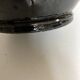 Neo-classical urn vase in black Biot glazed earth 1960